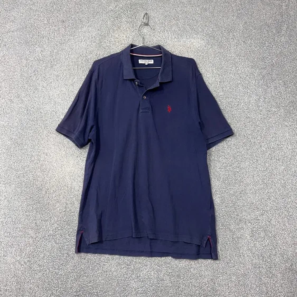 폴로아쎈 네이비 남자 빅사이즈 반팔 카라티 2XL 상품이미지1