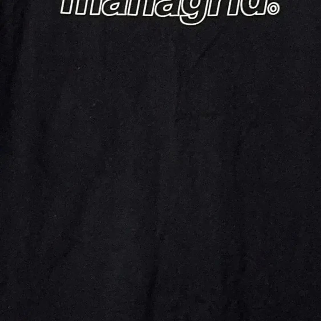 마하그리드 프린팅 블랙 반팔 티 M 상품이미지4