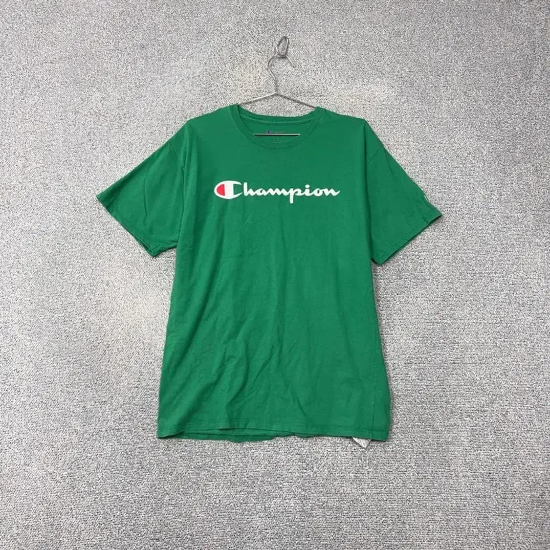 챔피온 프린팅 그린 빈티지 반팔 티 L 상품이미지1