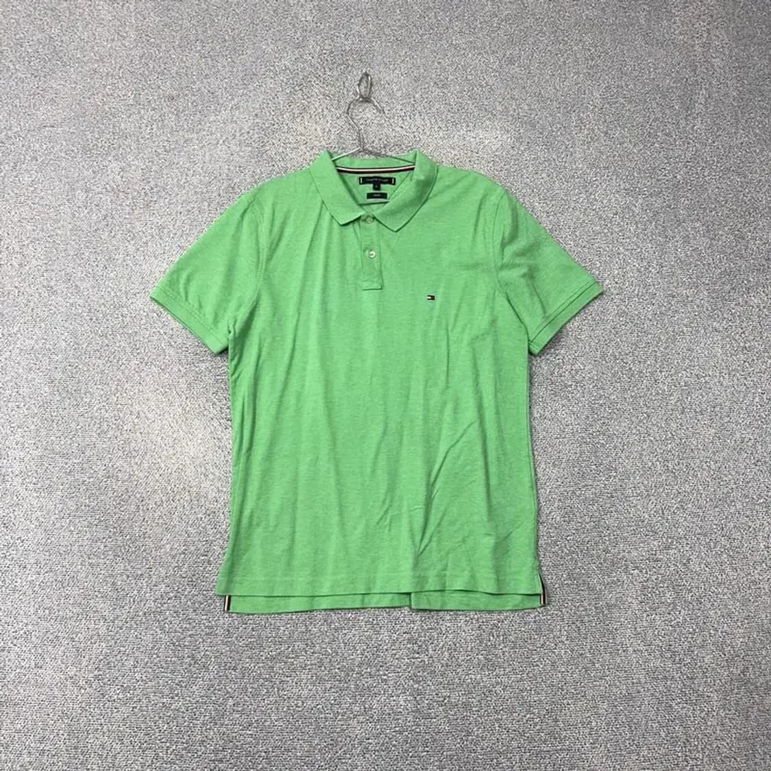 타미힐피거 라이트 그린 로고 반팔 카라티 XL 상품이미지1