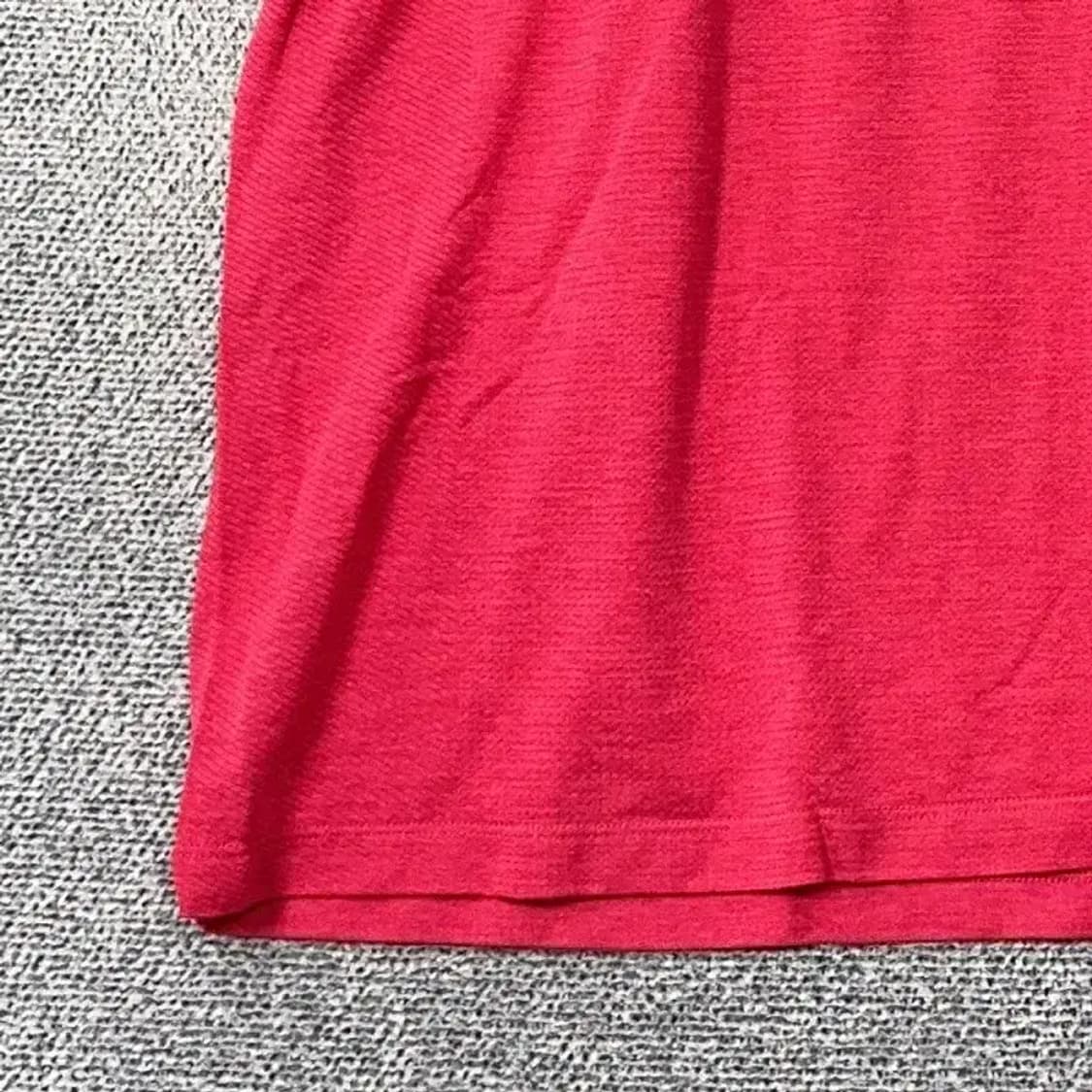 [새상품]유니클로 레드 기능성 반팔 카라티 4XL 상품이미지3