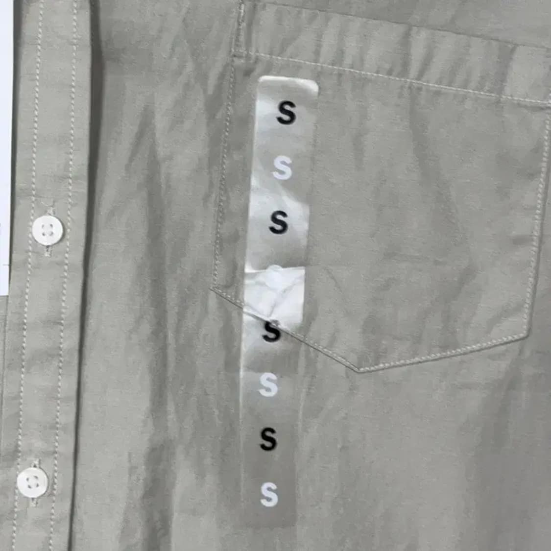 [새상품]지오다노 베이지 블라우스 S 상품이미지3