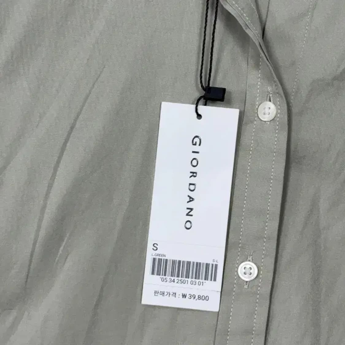 [새상품]지오다노 베이지 블라우스 S 상품이미지4