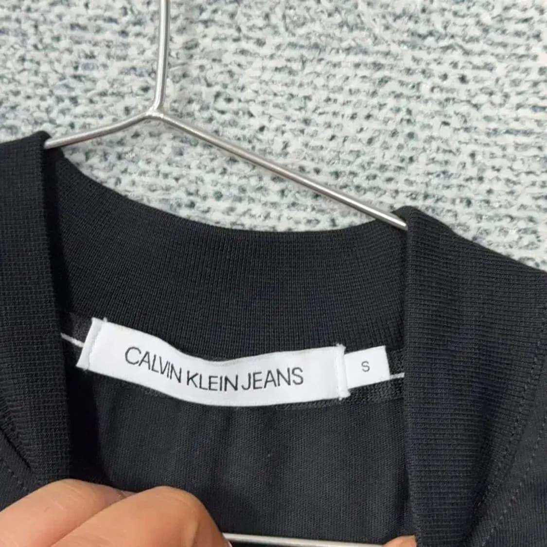 캘빈클라인 프린팅 블랙 반팔 티 S 상품이미지3