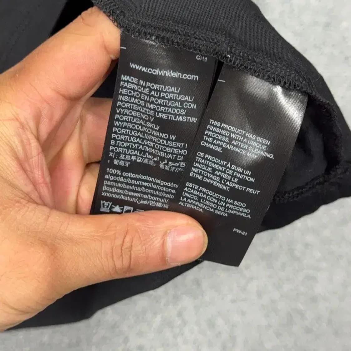 캘빈클라인 프린팅 블랙 반팔 티 S 상품이미지4