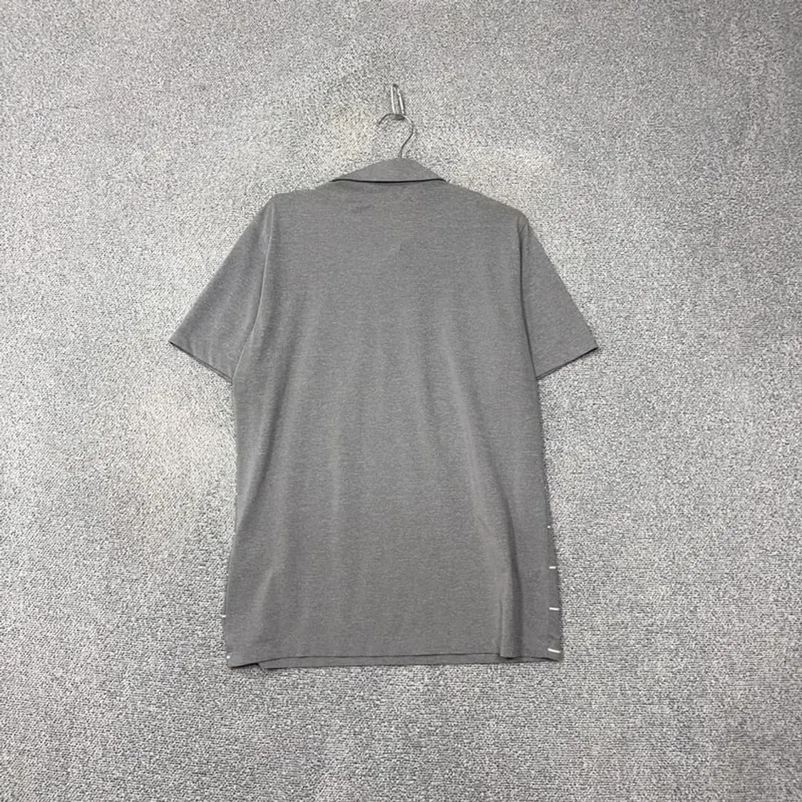 와이드앵글 스트라이프 라이트 그레이 골프 기능성 반팔 카라티 105 상품이미지2