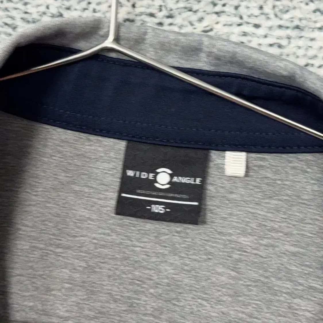 와이드앵글 스트라이프 라이트 그레이 골프 기능성 반팔 카라티 105 상품이미지5