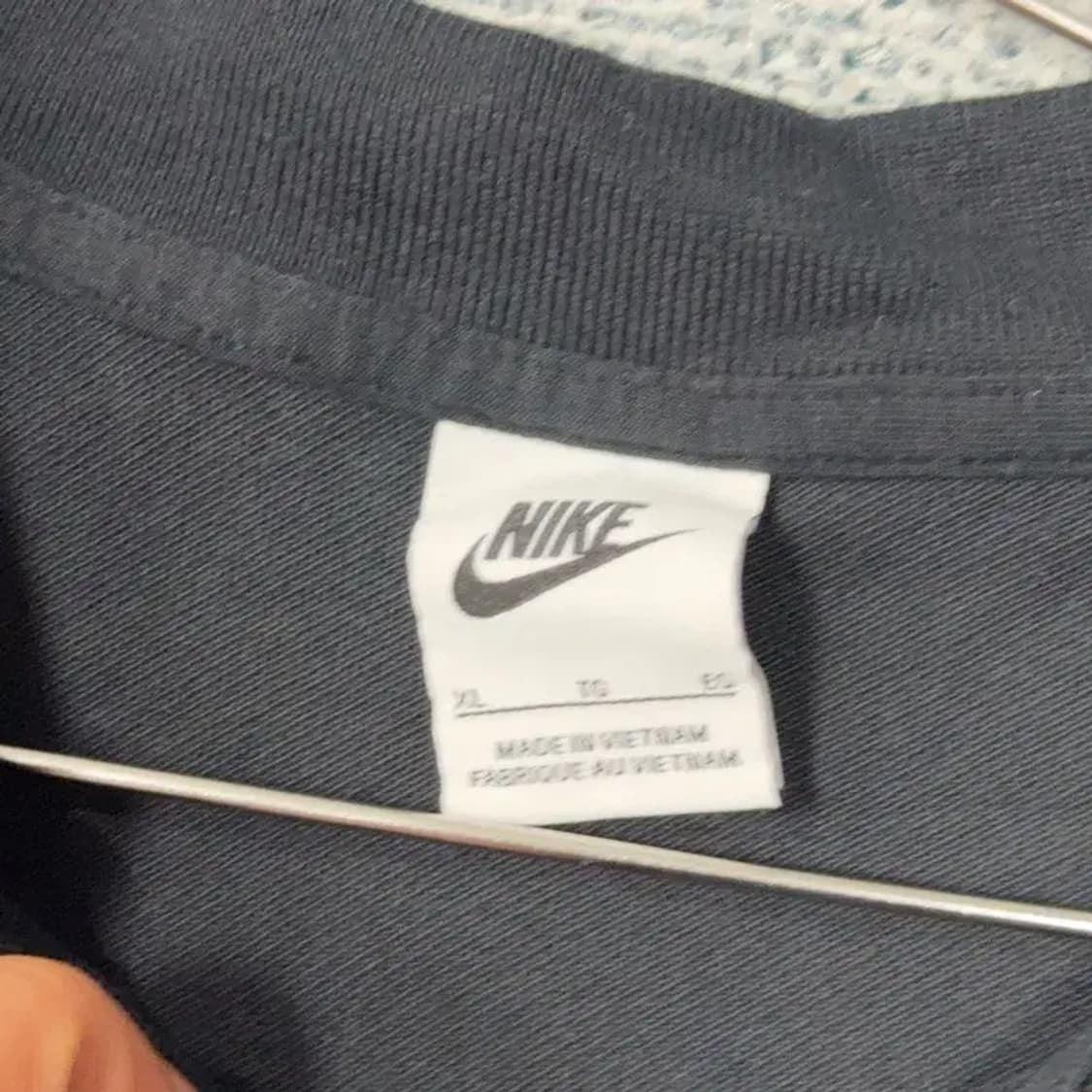 나이키 블랙 자수 로고 반팔 카라티 XL 상품이미지5