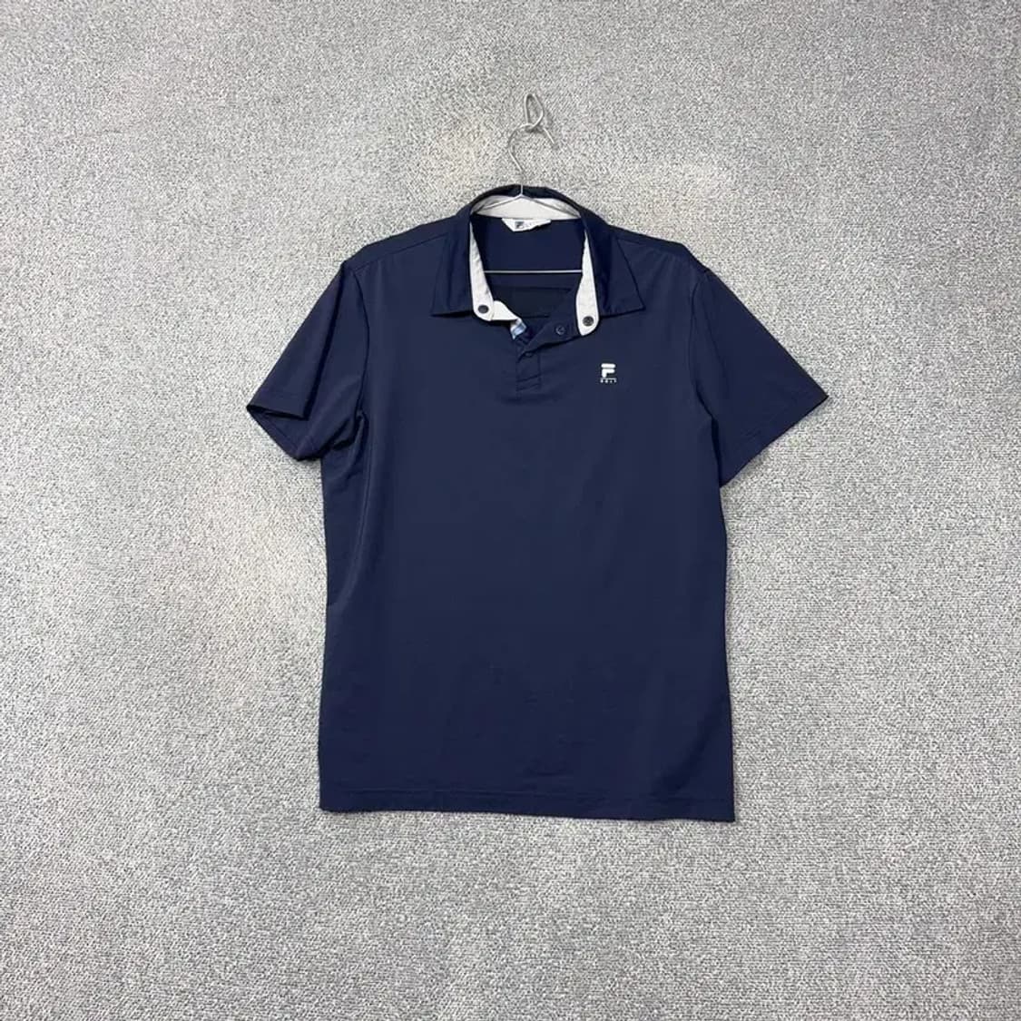 휠라 네이비 기능성 반팔 카라티 105 상품이미지1