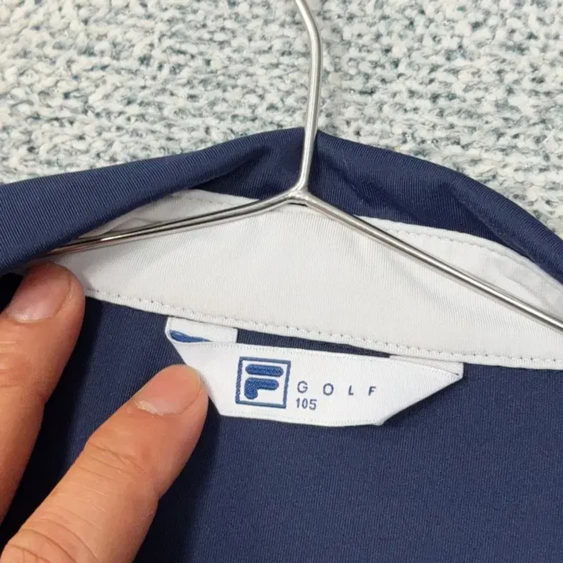 휠라 네이비 기능성 반팔 카라티 105 상품이미지3