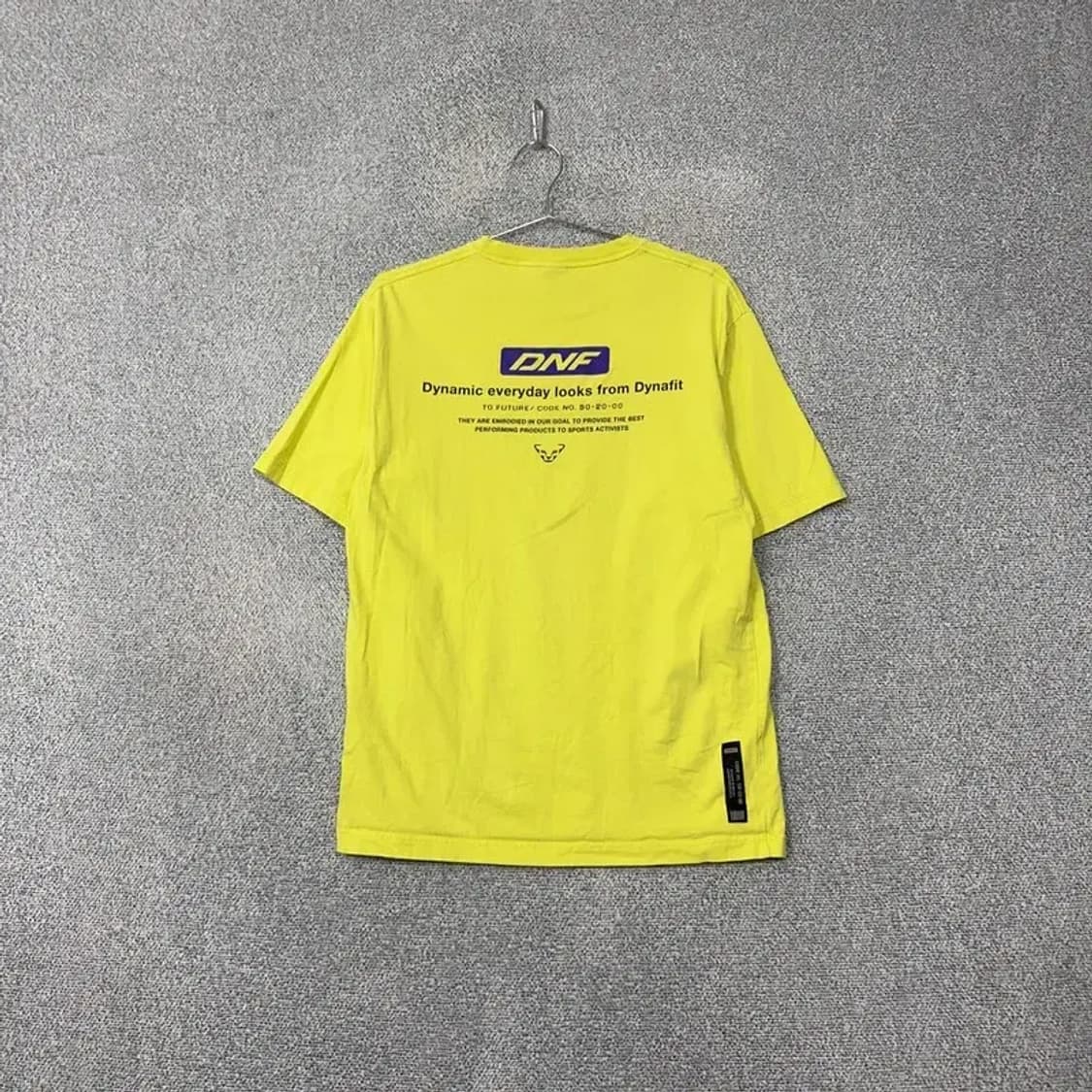 다이나핏 옐로우 로고 프린팅 반팔 티 S 상품이미지2