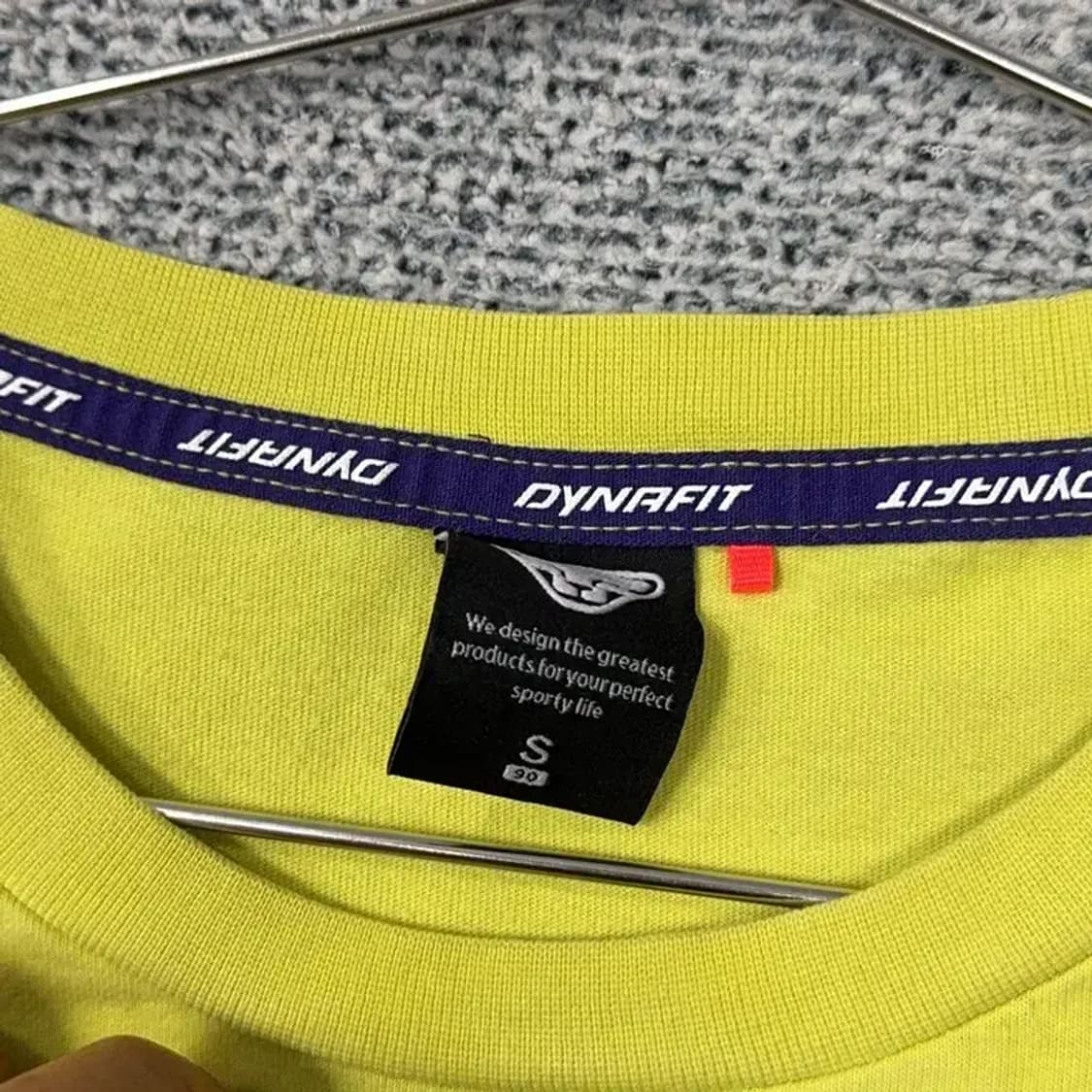 다이나핏 옐로우 로고 프린팅 반팔 티 S 상품이미지3