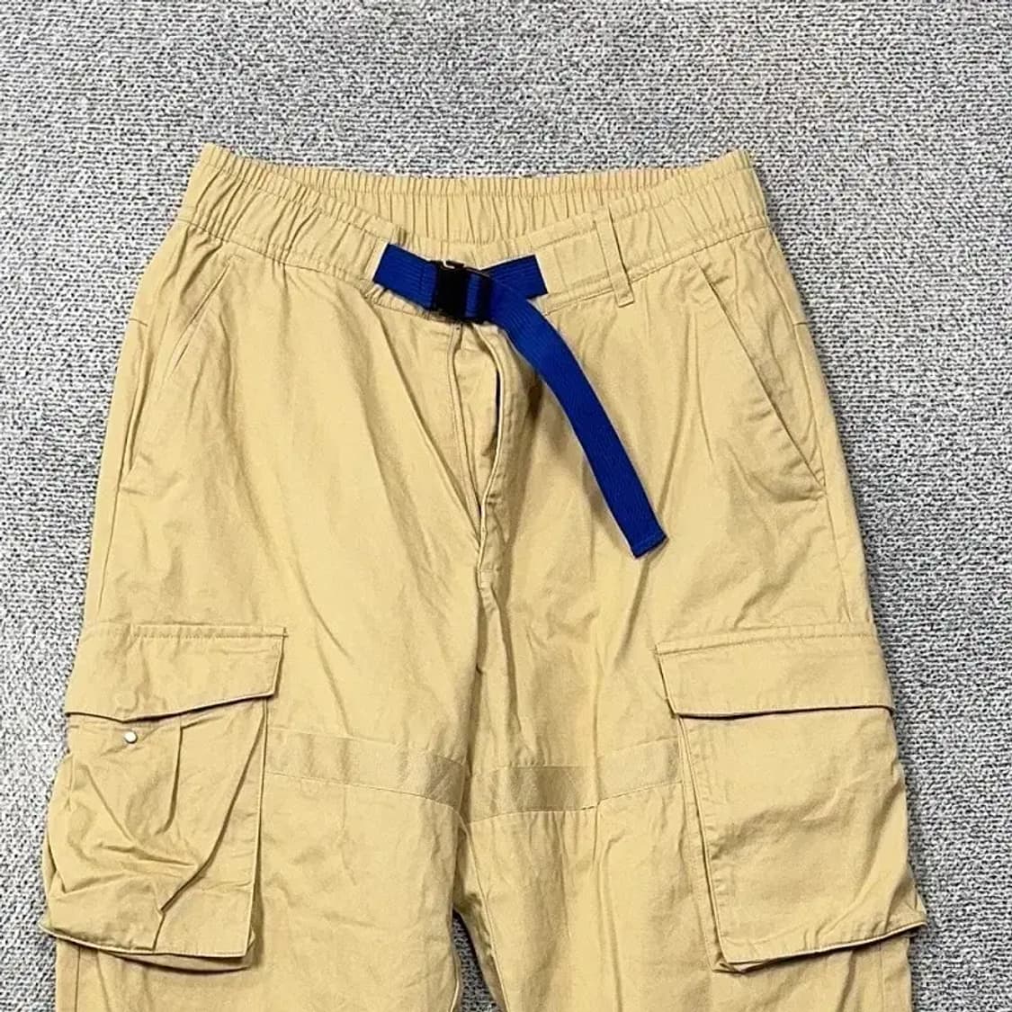 아디다스 베이지 벨티드 카고 조거팬츠 L 상품이미지3