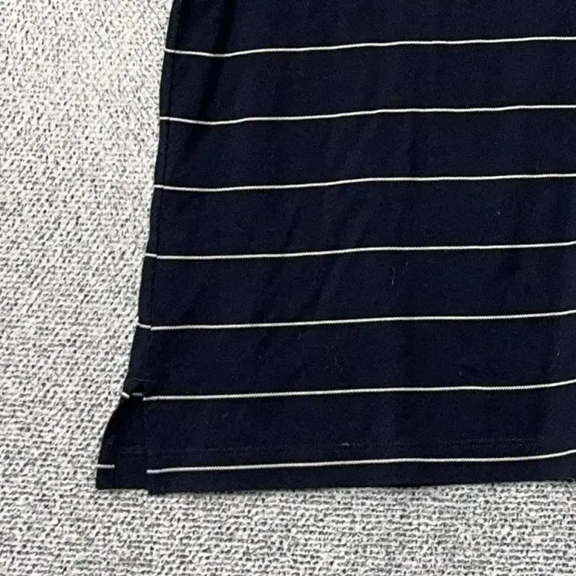 해지스 스트라이프 네이비 반팔 티 105 상품이미지3