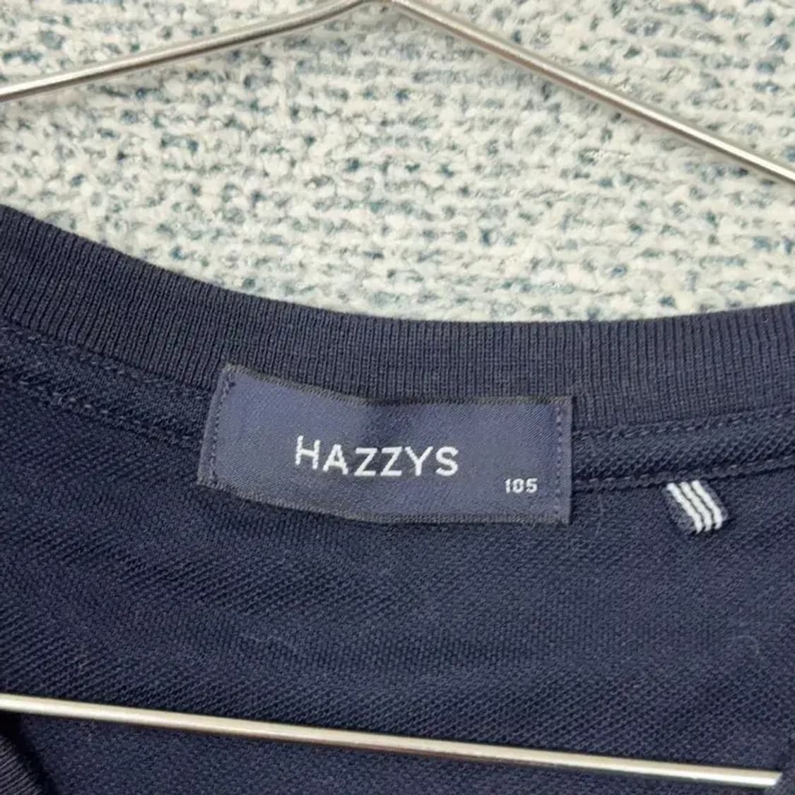 해지스 스트라이프 네이비 반팔 티 105 상품이미지4