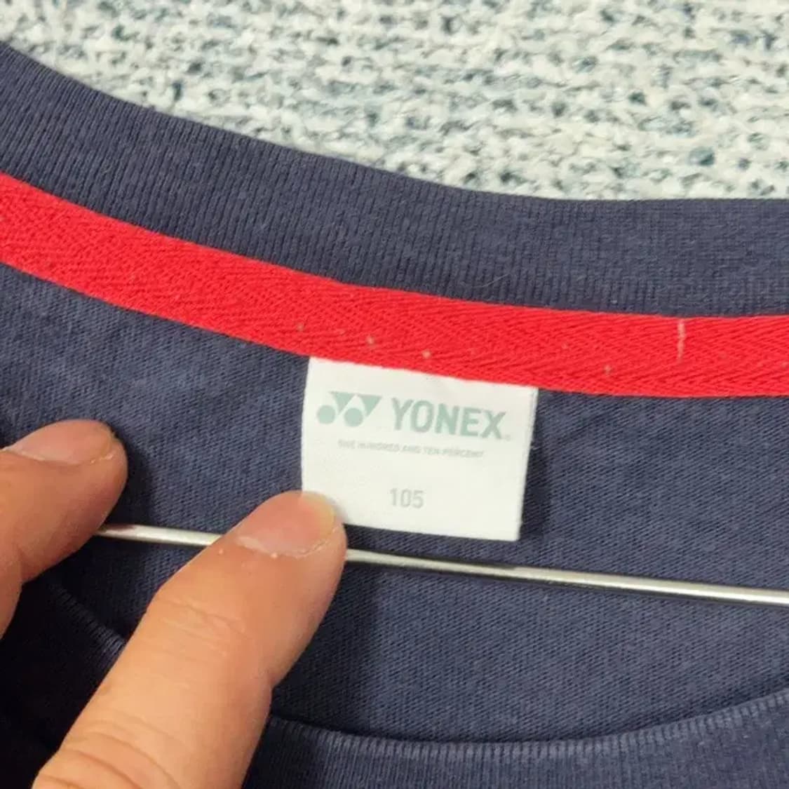 요넥스 프린팅 네이비 반팔 티 105 상품이미지3