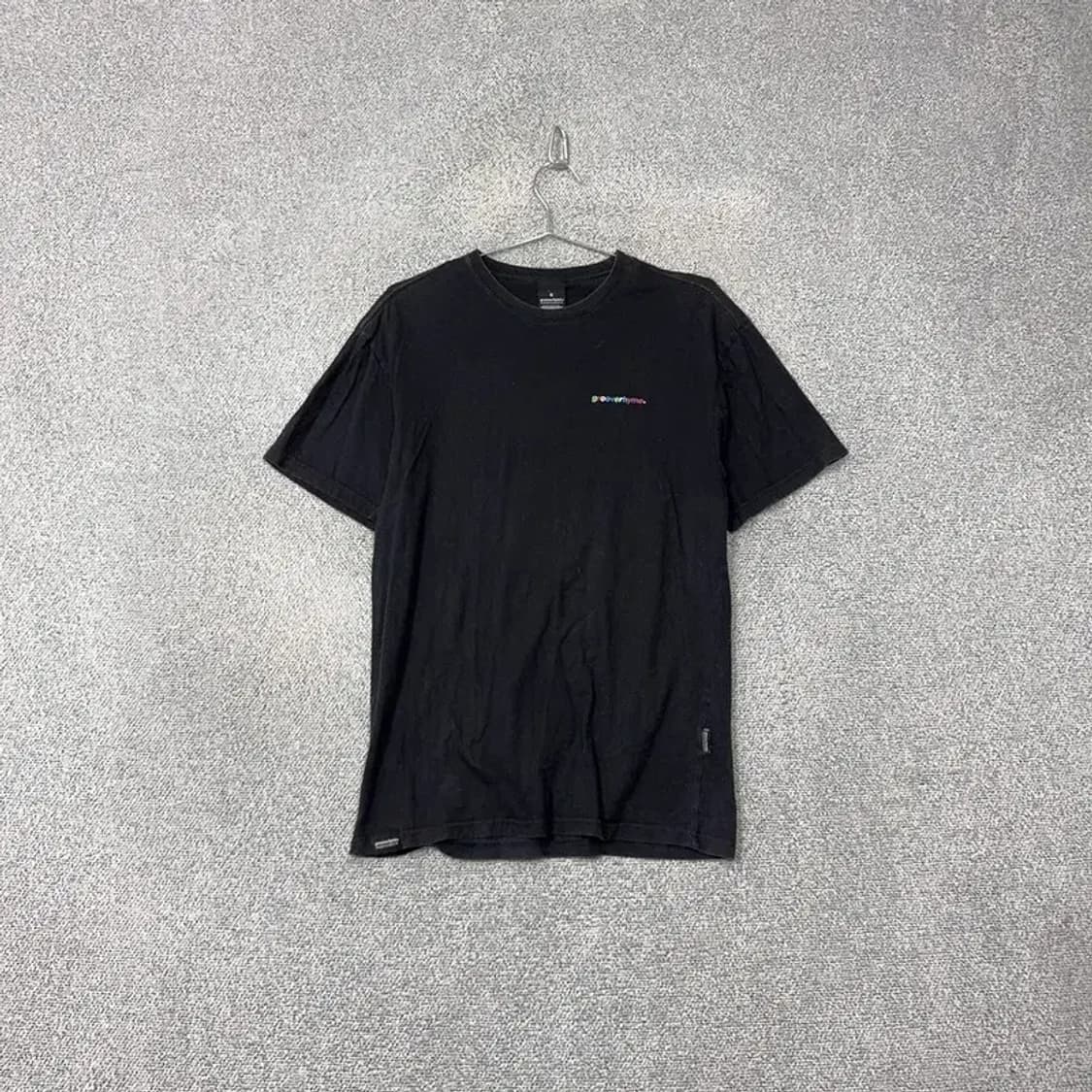 그루브라임 백프린팅 블랙 반팔 티 S 상품이미지2