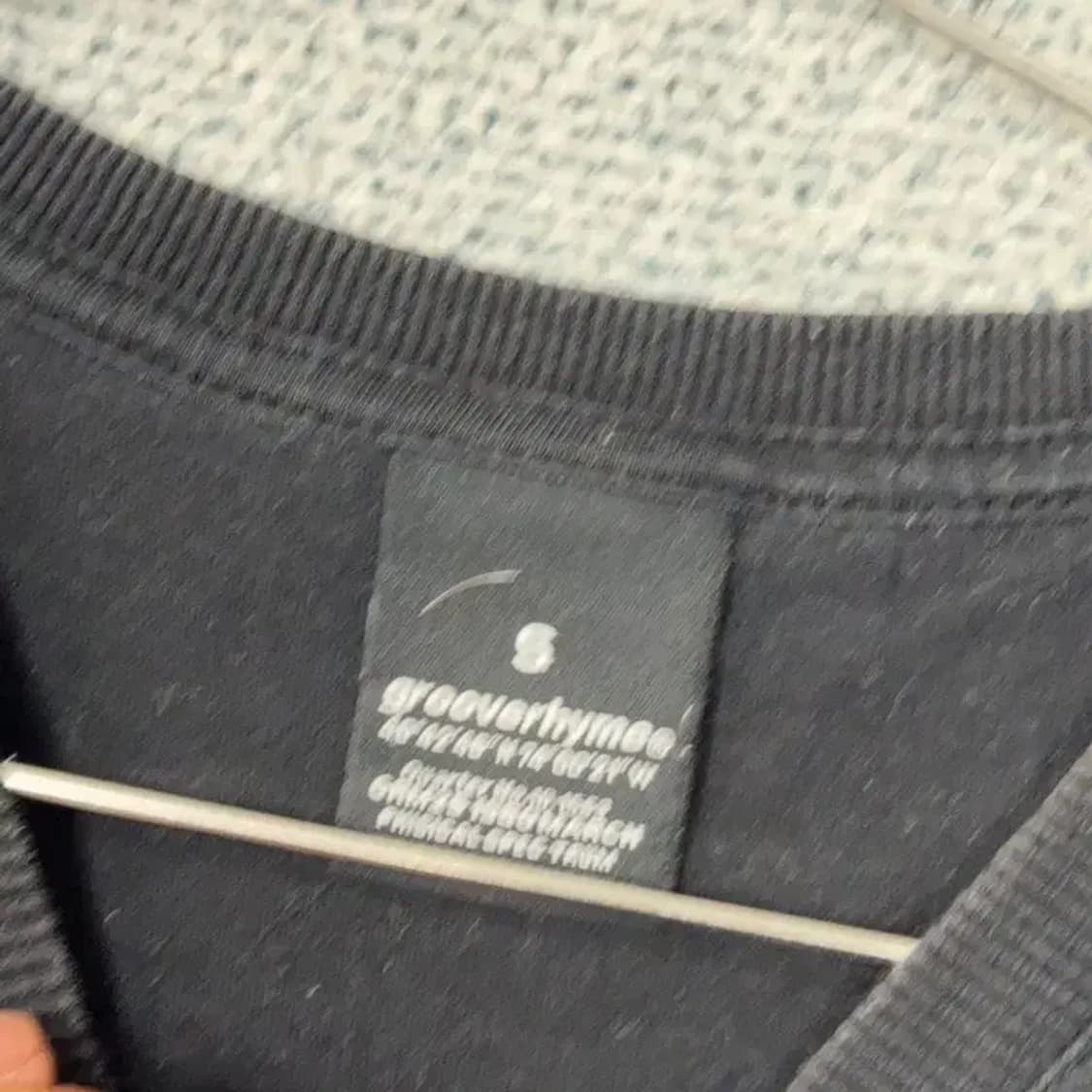 그루브라임 백프린팅 블랙 반팔 티 S 상품이미지3