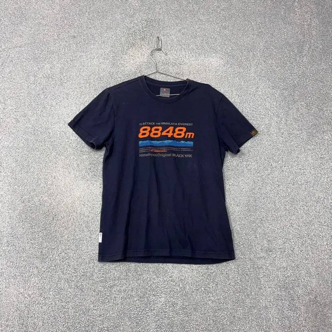 블랙야크 프린팅 네이비 반팔 티 100 상품이미지1