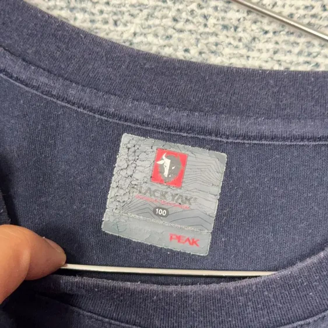 블랙야크 프린팅 네이비 반팔 티 100 상품이미지3