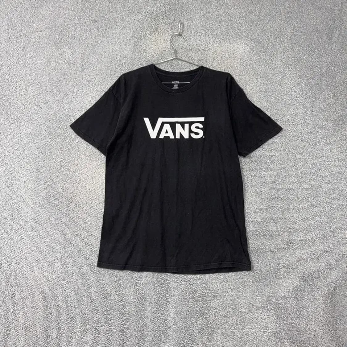 반스 프린팅 블랙 반팔 티 LARGE 상품이미지1