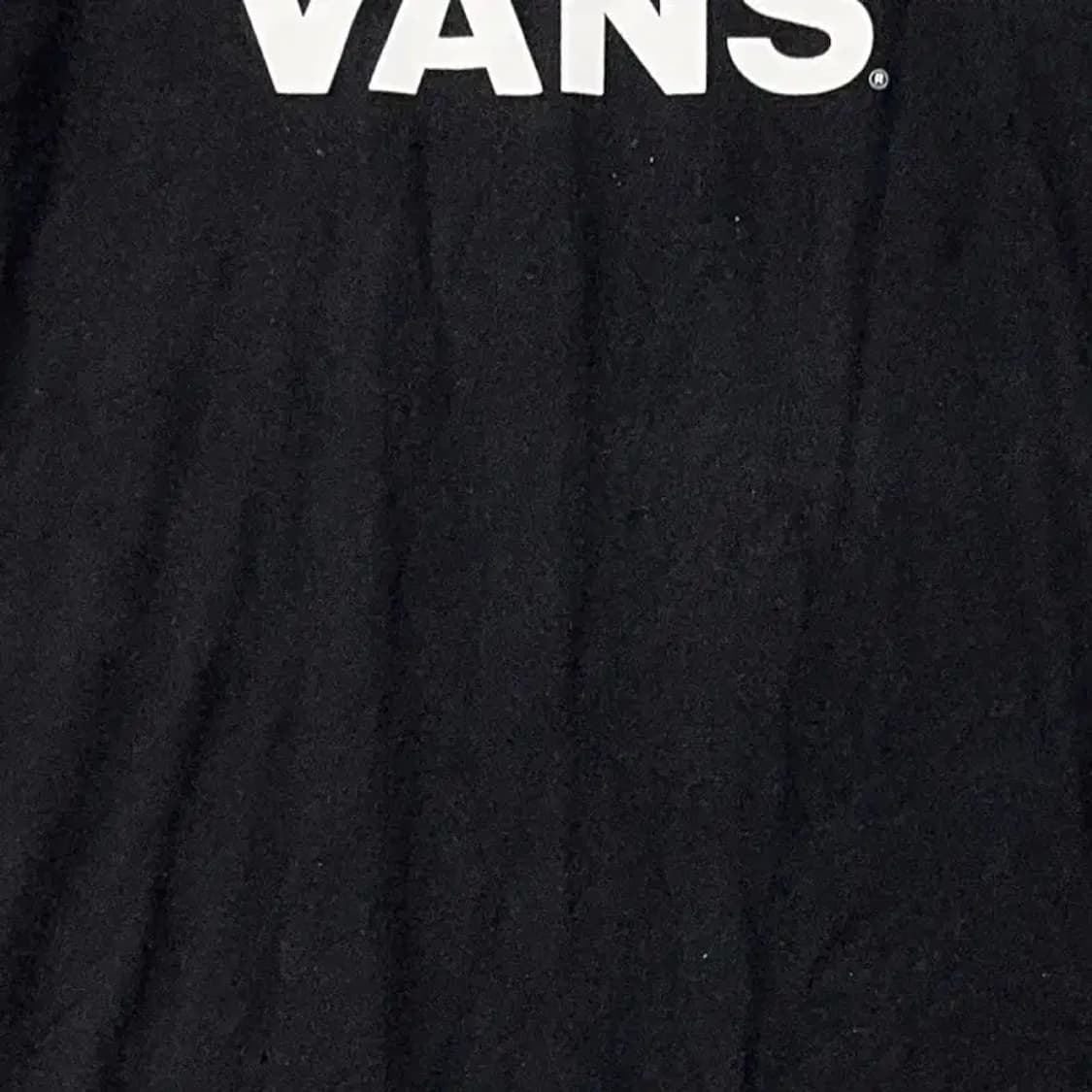 반스 프린팅 블랙 반팔 티 LARGE 상품이미지4