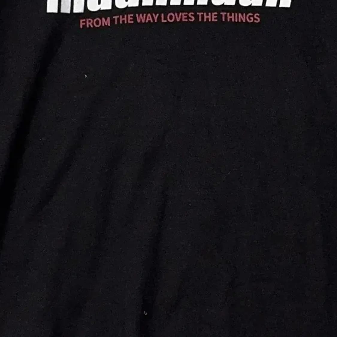 무아무아 프린팅 블랙 반팔 티 F 상품이미지3