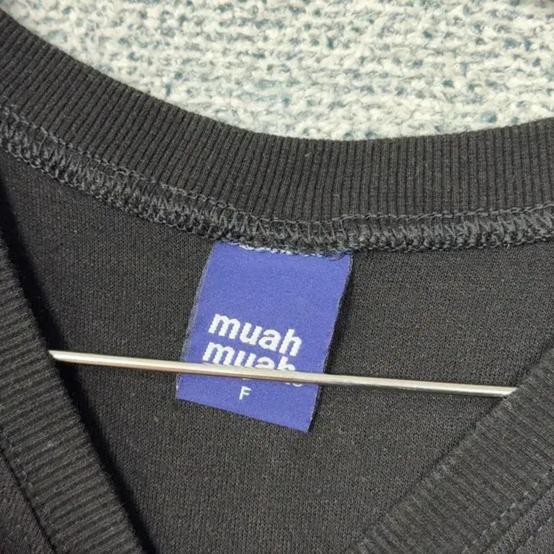 무아무아 프린팅 블랙 반팔 티 F 상품이미지4