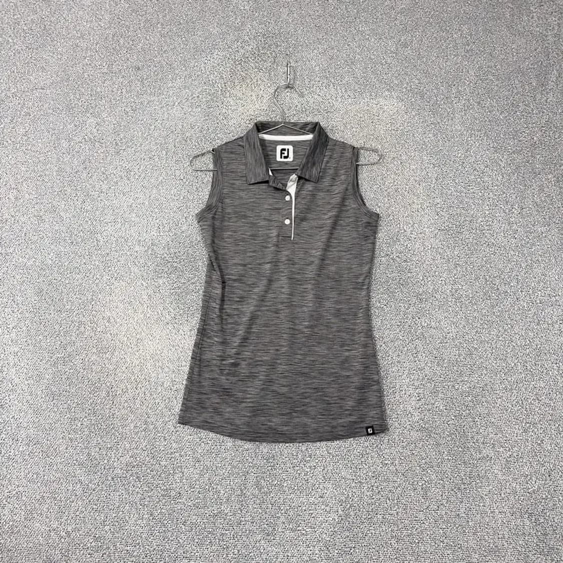 풋조이 스트라이프 그레이 골프 기능성 나시 민소매 XS 상품이미지1