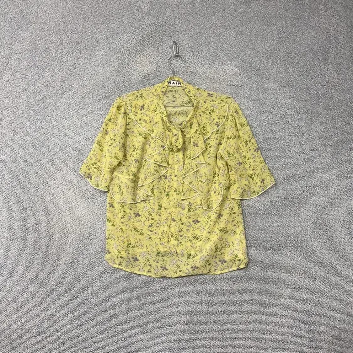 나인 플라워 옐로우 블라우스 F 상품이미지1