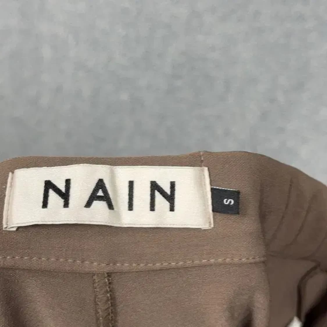 나인 여성 클래식 브라운 슬랙스 S 상품이미지5