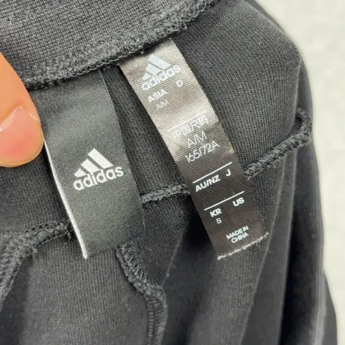 아디다스 블랙 로고 조거팬츠 M 상품이미지5