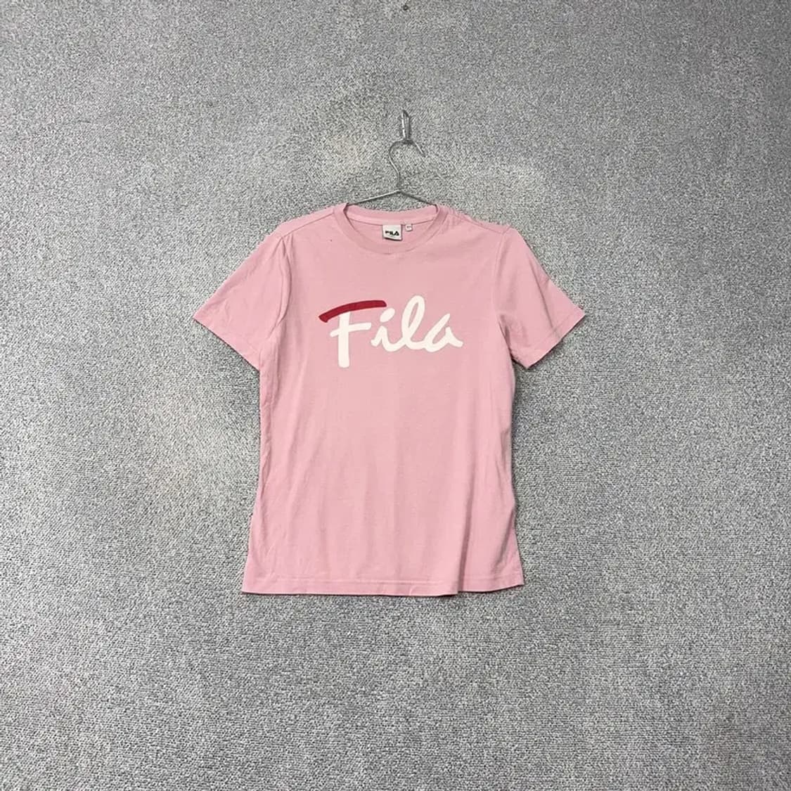 휠라 프린팅 라이트 핑크 반팔 티 X-SMALL 상품이미지1