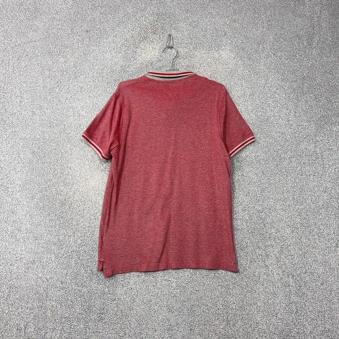 타미힐피거 레드 캐주얼 반팔 카라티 L 상품이미지2