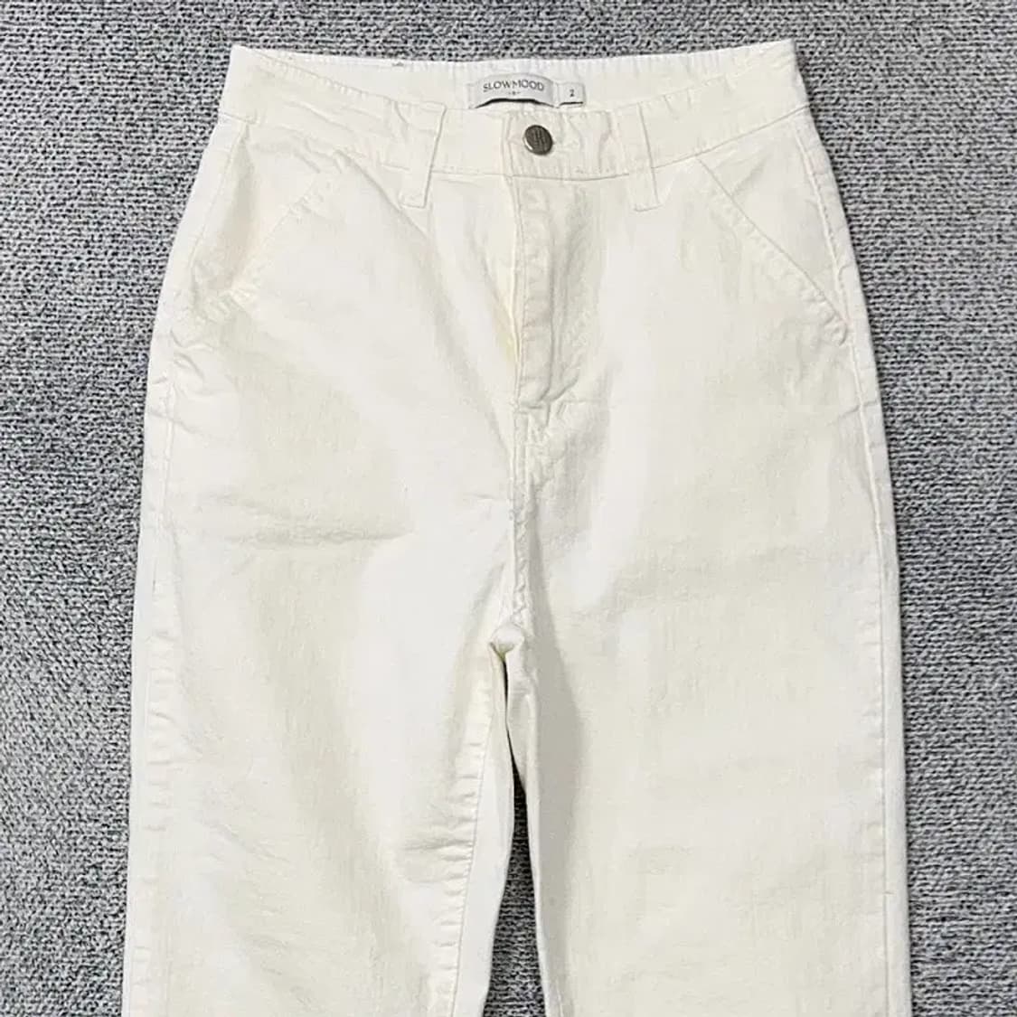 슬로우 앤드 크림 화이트 팬츠 S 상품이미지3