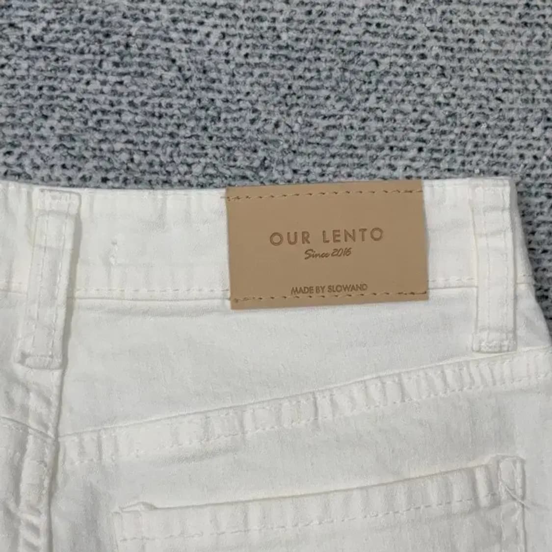슬로우 앤드 크림 화이트 팬츠 S 상품이미지6
