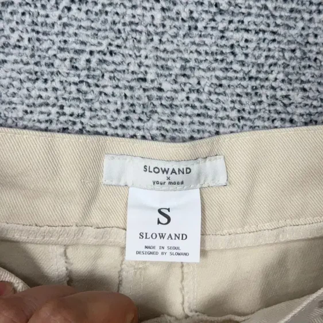 슬로우앤드 베이지 반바지 S 상품이미지3