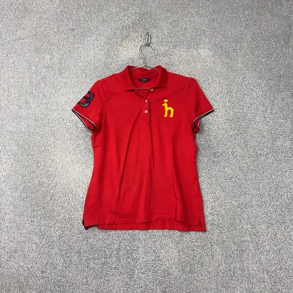 해지스 레드 로고 기능성 반팔 카라티 95 상품이미지1