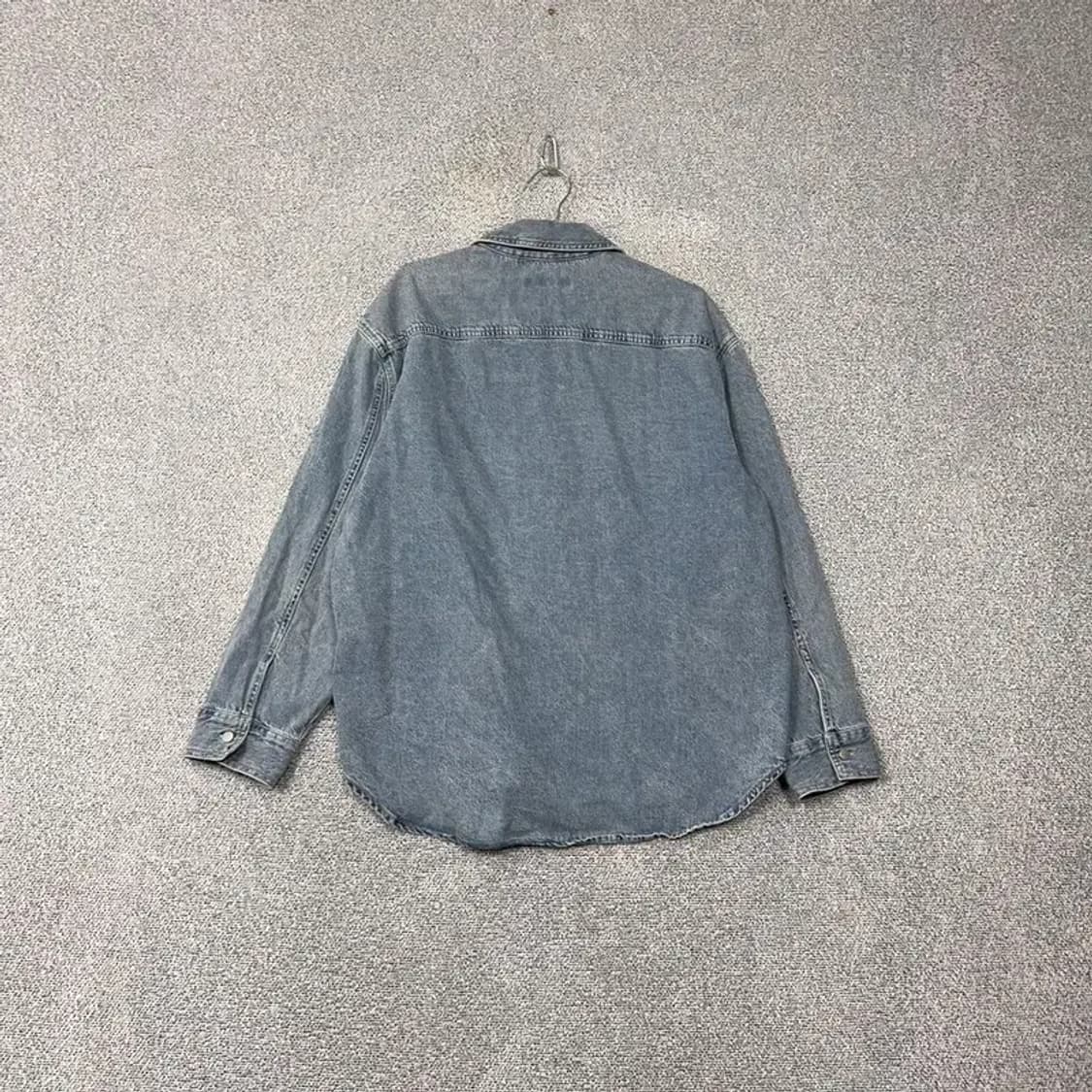 에잇세컨즈 남성 워싱 데님 셔츠 L 상품이미지2