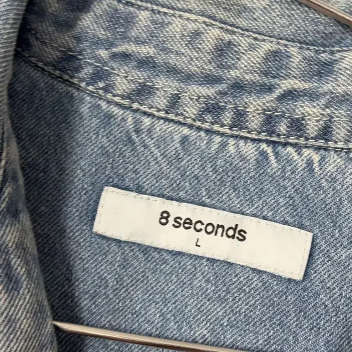 에잇세컨즈 남성 워싱 데님 셔츠 L 상품이미지4