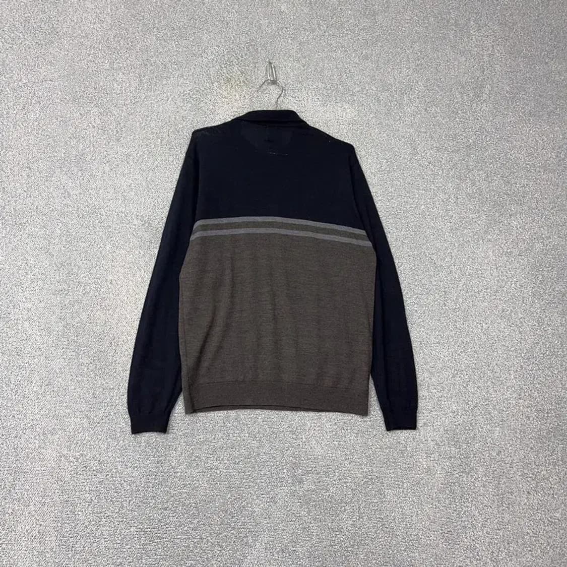 자라 남성 캐주얼 반집업 그레이 니트 L 상품이미지2