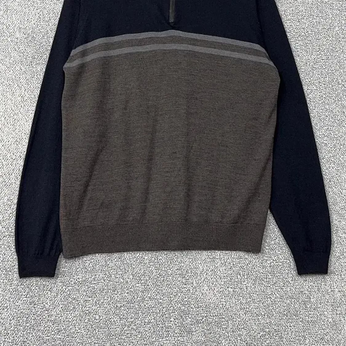 자라 남성 캐주얼 반집업 그레이 니트 L 상품이미지4
