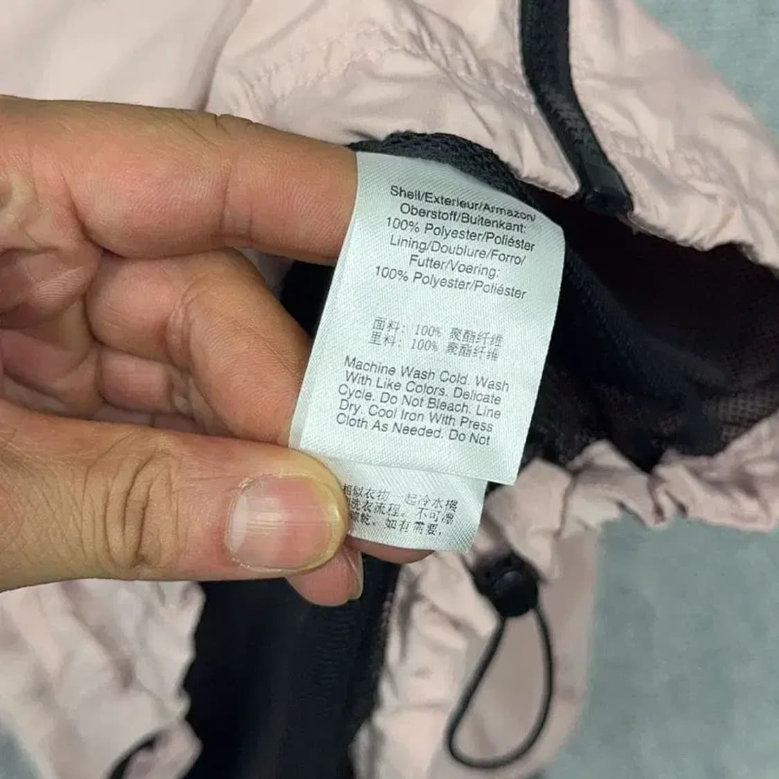 DKNY 라이트 핑크 오버핏 바람막이 윈드자켓 S 상품이미지4