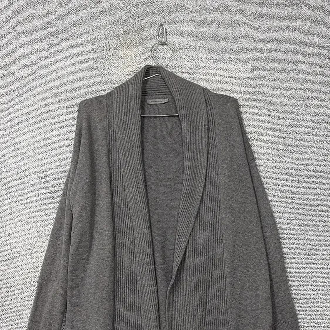 캘빈클라인 여성 그레이 롱 가디건 XS 상품이미지3