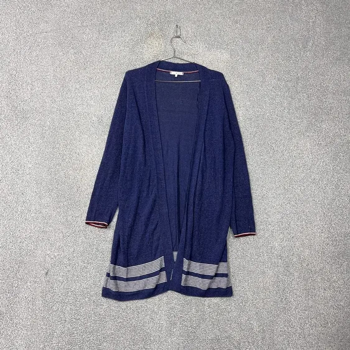 타미힐피거 여성 네이비 롱 가디건 M 상품이미지1