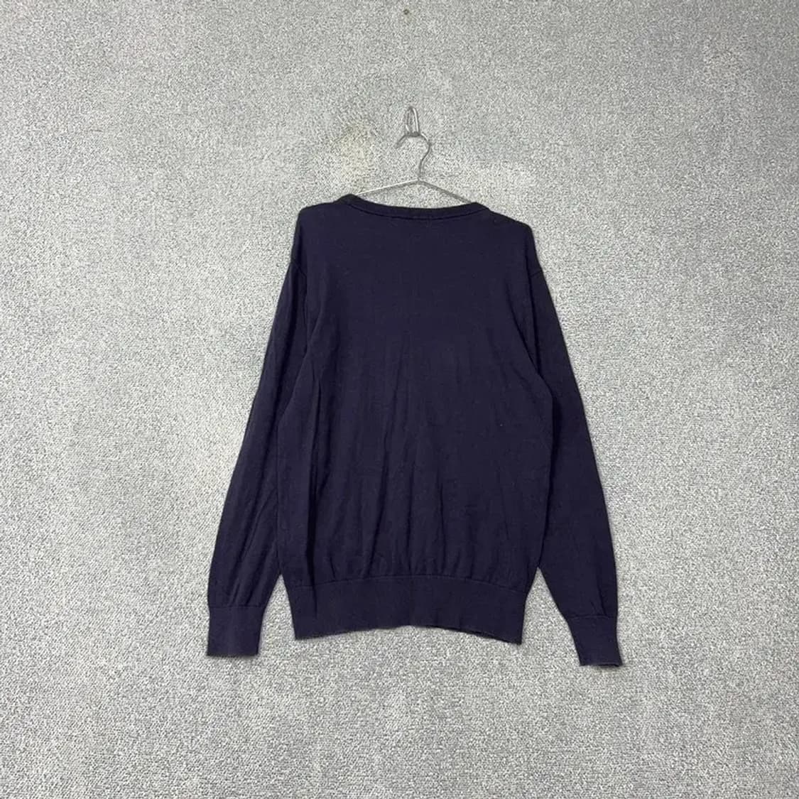 US 폴로아쎈 로고 캐주얼 네이비 니트 XL 상품이미지2