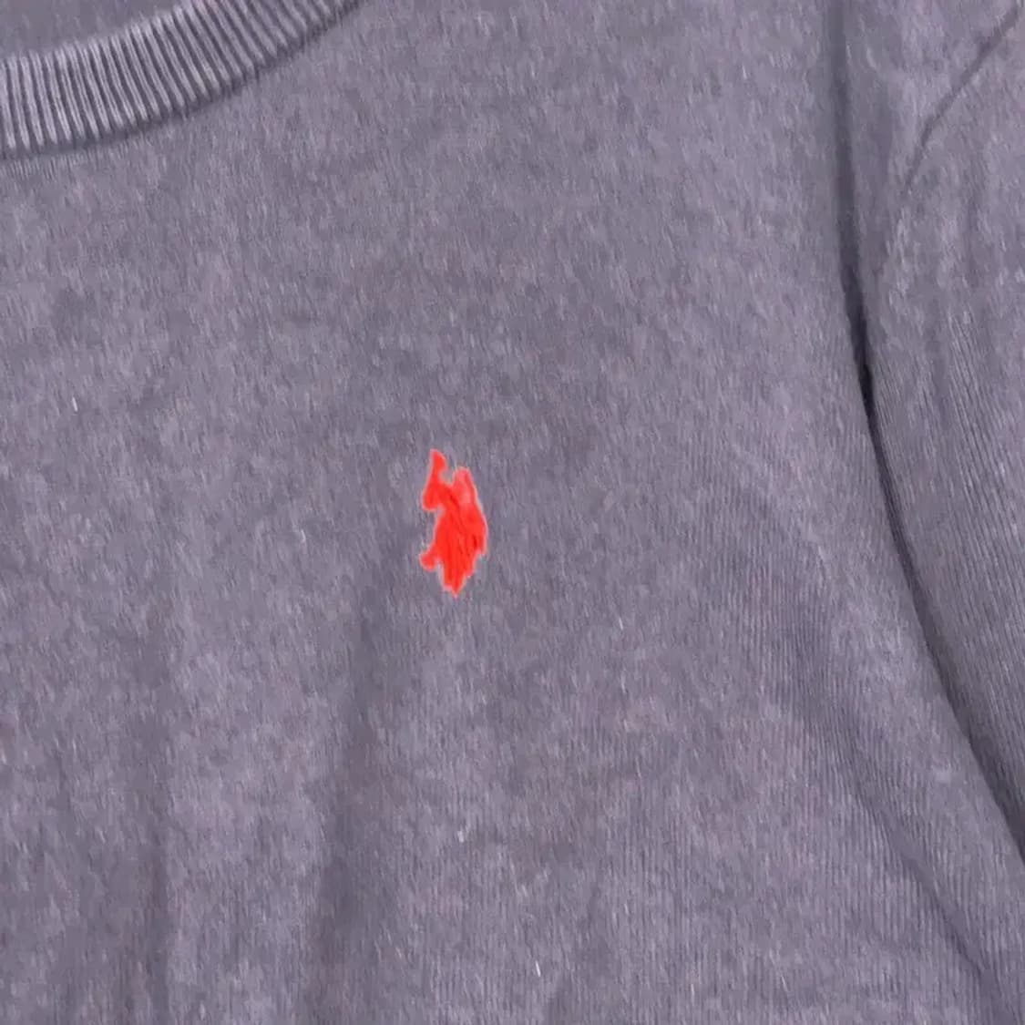 US 폴로아쎈 로고 캐주얼 네이비 니트 XL 상품이미지5