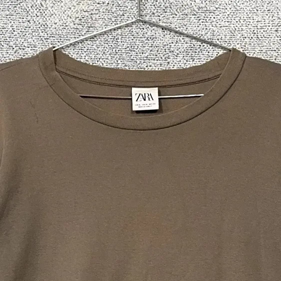 자라 남성 캐주얼 브라운 맨투맨 XL 상품이미지3