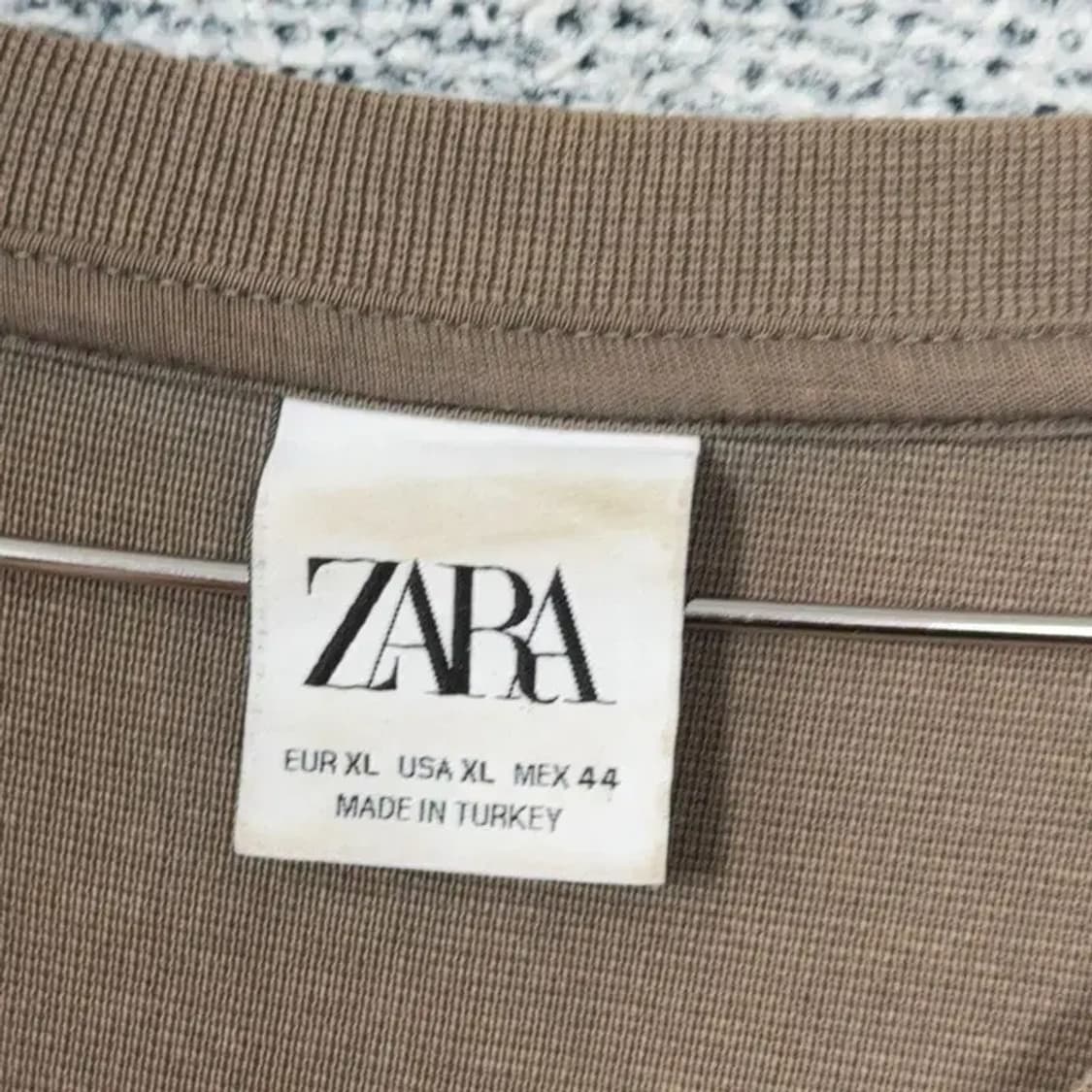 자라 남성 캐주얼 브라운 맨투맨 XL 상품이미지6