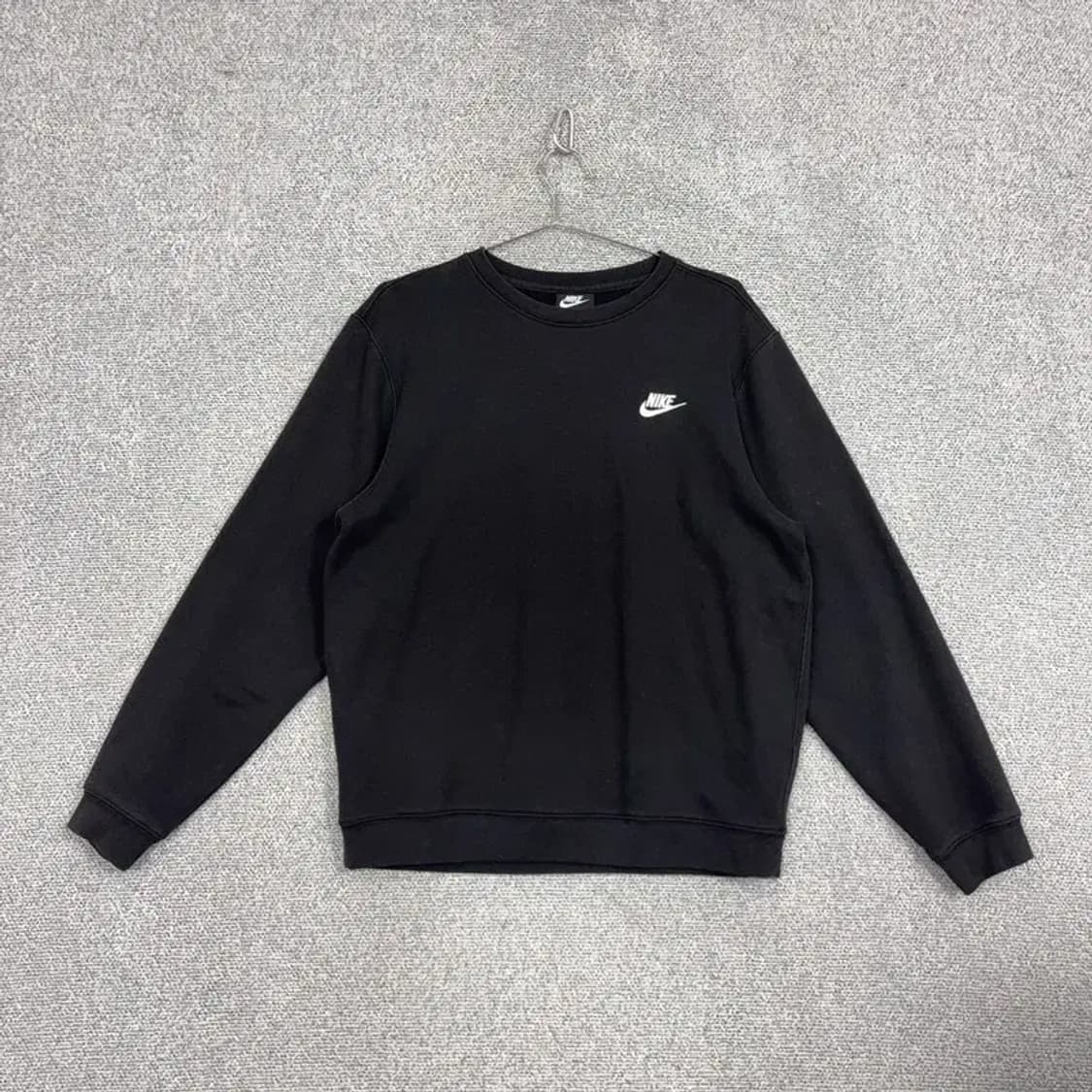 나이키 블랙 로고 오버핏 맨투맨 XL 상품이미지1